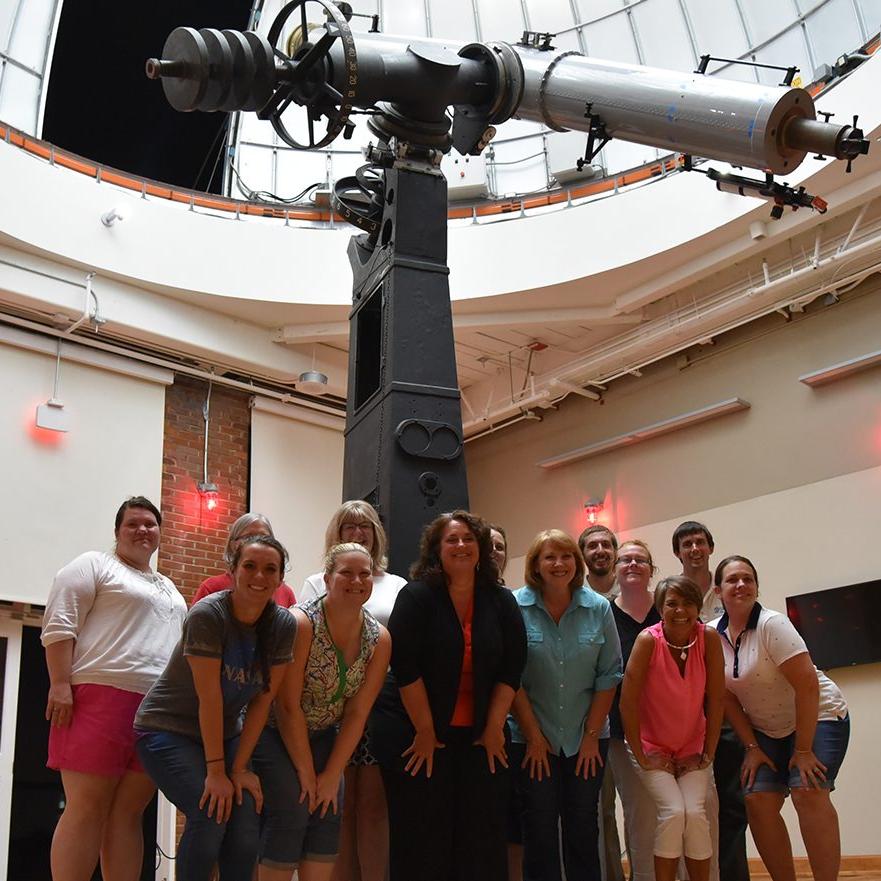 Teachers in the Boeing Observatory