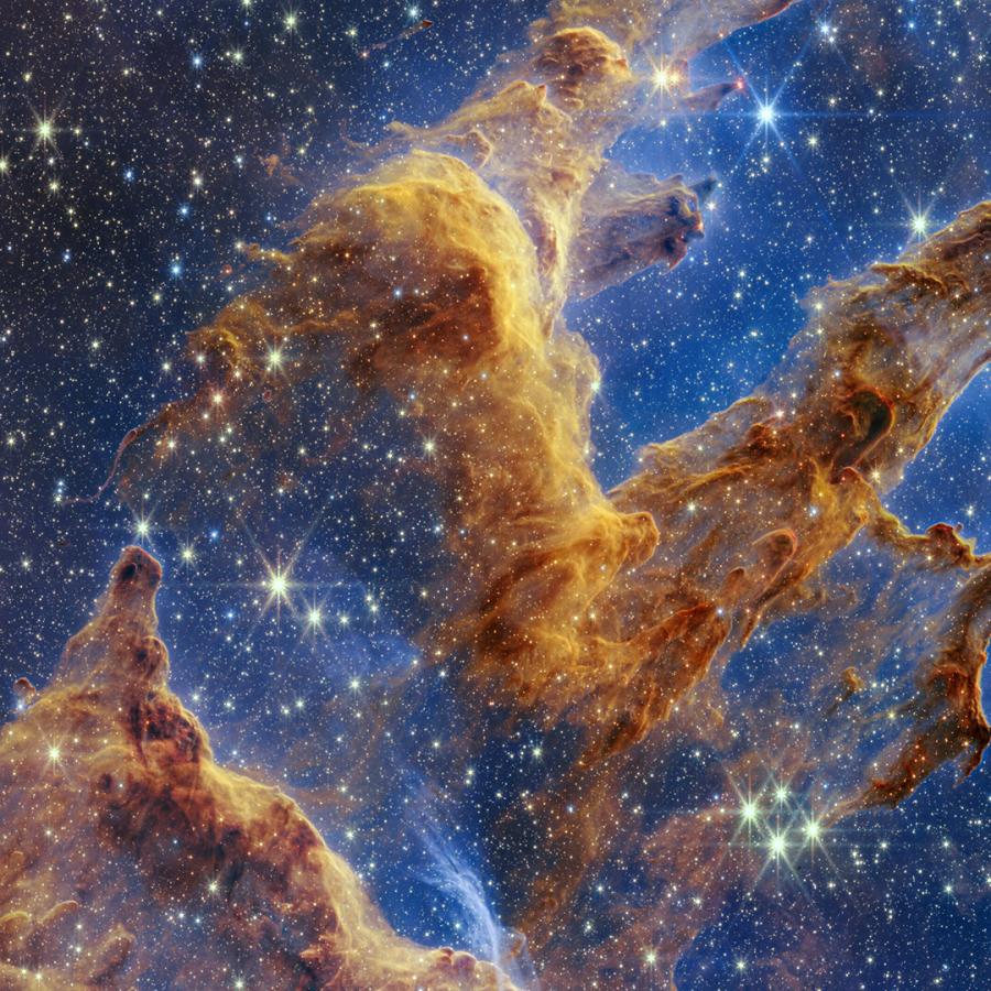 Pillars of Creation Image from James Webb Space Telescope Courtesy NASA