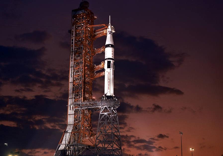 AS-210 Apollo-Soyuz on launch pad