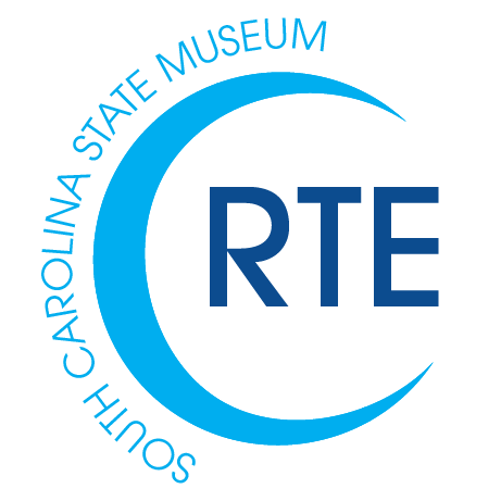 Logo with crescent that reads RTE / South Carolina State Museum